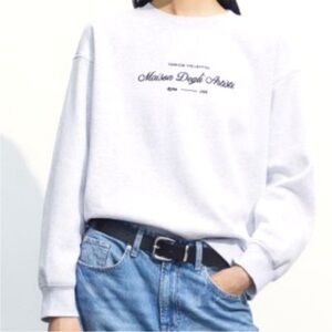 H&M Light Gray Melange Sweatshirt
